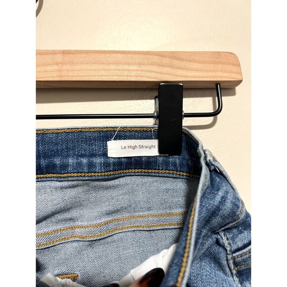 FRAME Le High Straight Sanded Seam Jean Rosemead Sand LHSTSS230 Size 30 - Picture 5 of 12